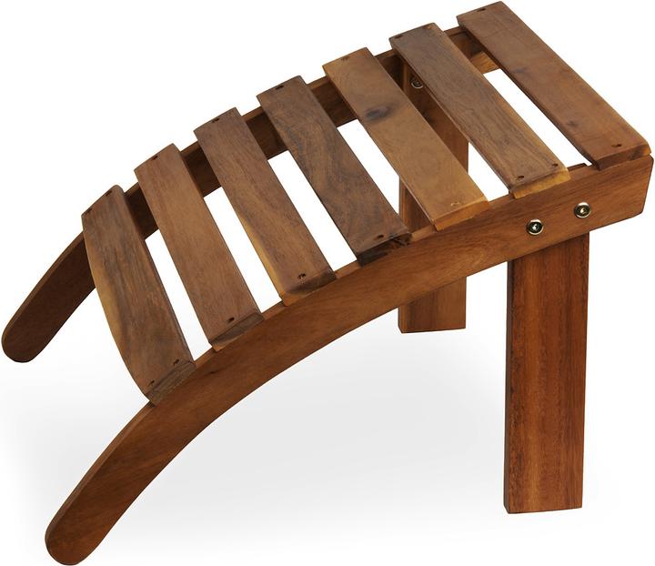 Image du produit Casaria Chaise longue Adirondack Lot de 2 Repose-pieds
