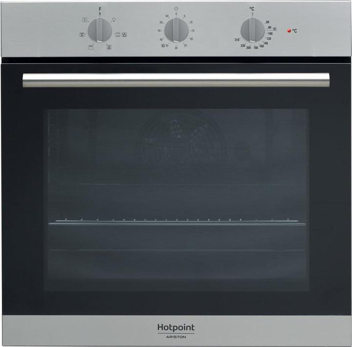 Actual product image Hotpoint FA2 530 H IX HA 66 L A Black, Stainless steel