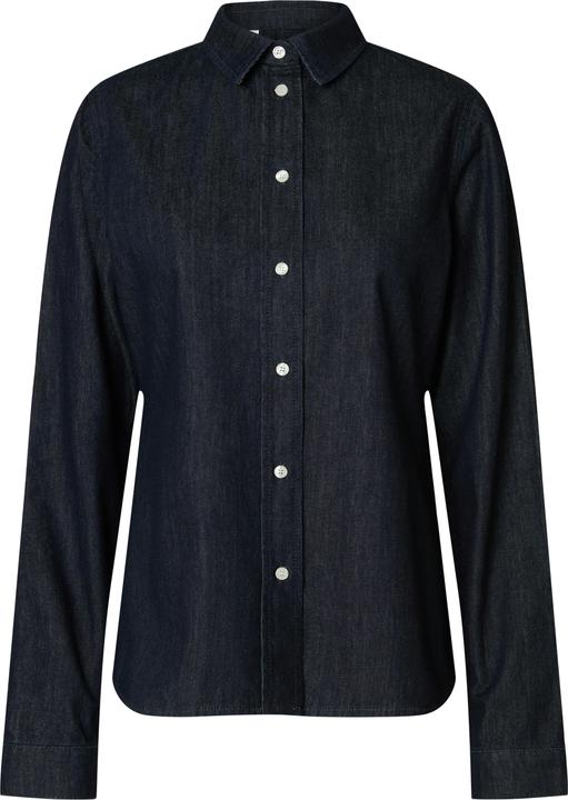 Selected Femme Körperbetontes Langarm Jeanshemd