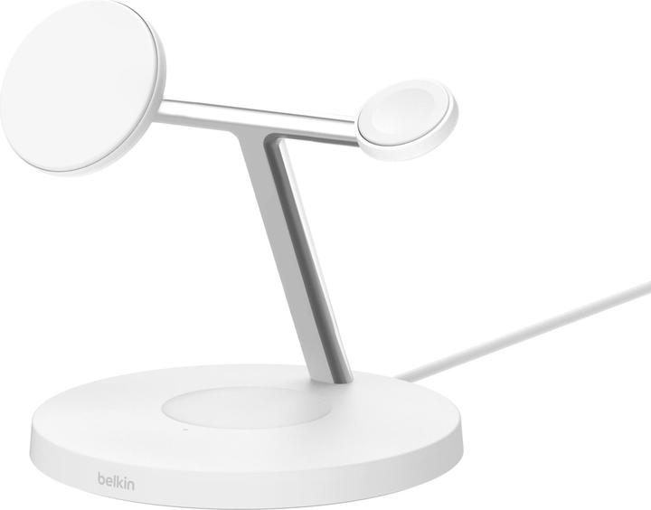 Actual product image Belkin BOOST CHARGE PRO Qi2 3in1 magn.Ladestat.15W ws. WIZ032kqWH (15 W)
