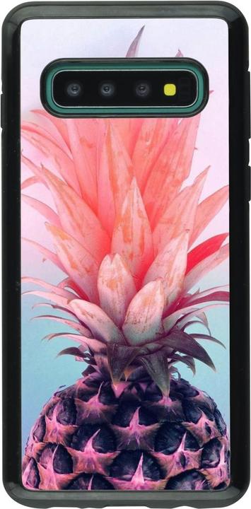 Immagine prodotto PhoneLook Cover Hybrid Armor Nero Viola Rosa Ananas (Samsung Galaxy S10+)
