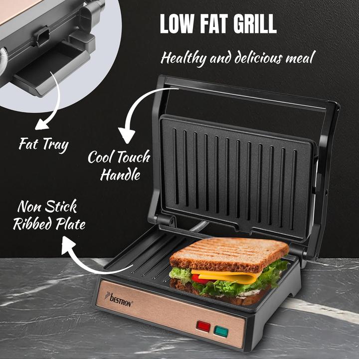 Produktbild Bestron Elektrischer Kontaktgrill mit Antihaftbeschichtung