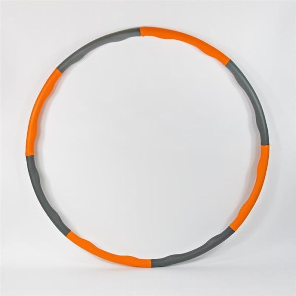 Immagine prodotto Kögler Hula hoop fitness, in 8 parti, arancione/grigio (95 cm, 940 g)