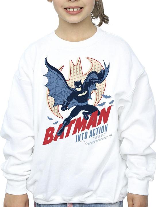 Actual product image Girls Batman Into Action Sweatshirt (140, 146)