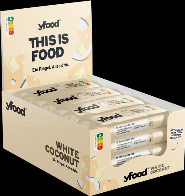 Immagine prodotto YFood Cocco e cioccolato bianco (Cioccolato bianco, Cocco, 12 pz., 720 g)