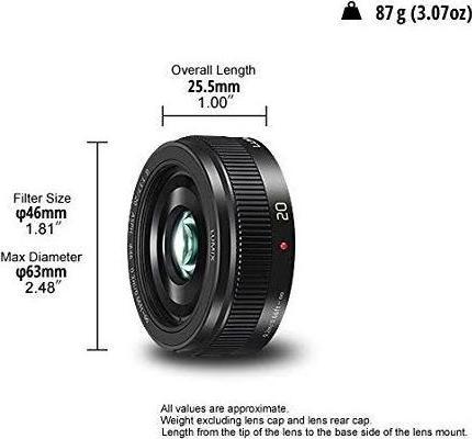 Actual product image Panasonic LUMIX 20mm F/1.7 G II Asph. (Micro Four Thirds, Micro Four Thirds)