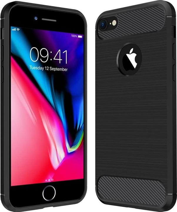 Image du produit Screenguard Apple iPhone SE 2022 Étui Carbon Brushed Soft TPU (Apple iPhone SE (3ème génération))