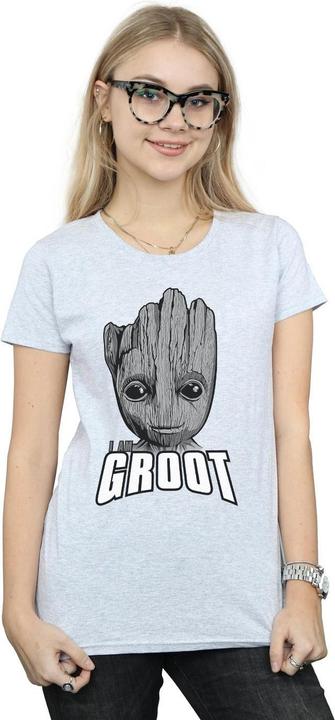 Immagine prodotto Guardians Of The Galaxy Groot Face Maglietta Donna (M)