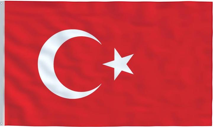 Image du produit VidaXL Drapeau de la Turquie avec mât 6,23 m Aluminium,Drapeau :,Couleur