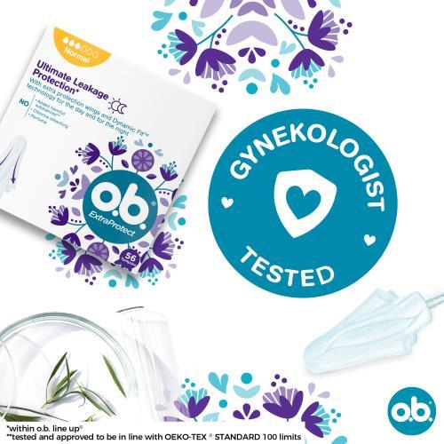 Immagine prodotto o.b. ExtraProtect assorbenti normali - Variante: 56 ks (56 x, Normale)