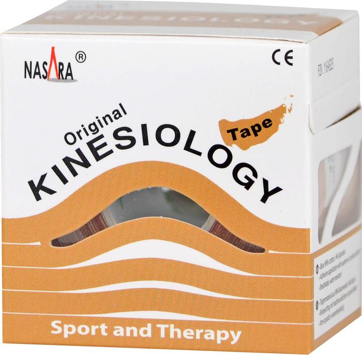 Actual product image Mikros NASARA Kinesiology Tape Beige 5cmx5m, 1 pc PFL (5 m)