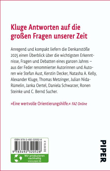 Nährwerte und Zutaten Denkanstösse 2025 (Deutsch, Isabella Nelte, 2024)