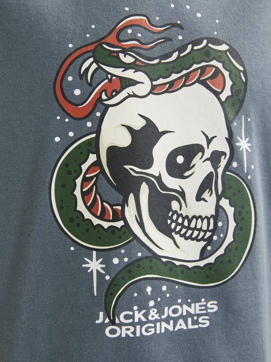 Actual product image Jack & Jones Joranatomy Skull Tee Ss Crew Neck Sn Jnr (176)