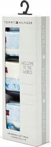 Actual product image Tommy Hilfiger Unisex Baby TH 3P Newborn GIFTBOX CLSSC Sock, Sky Blue, 11/14 (11 - 14)