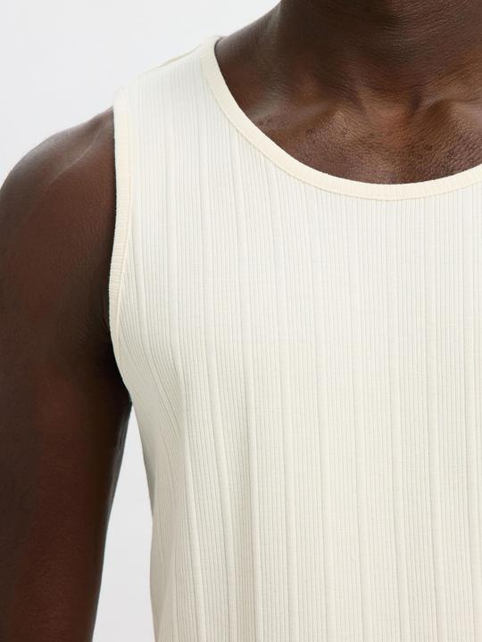 Actual product image Selected Homme Geripptes Baumwoll Tanktop (S)