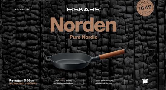 Produktbild Fiskars Norden Bratpfanne, 26cm (26 cm, Bratpfanne, Gusseisen)