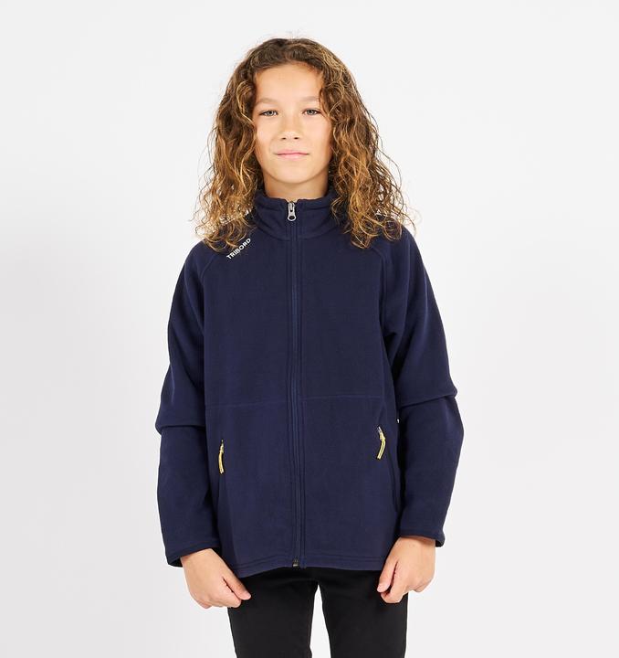 Immagine prodotto Tribord Giacca in pile da vela per bambini calda 100 blu/nero (10, 11, 12)
