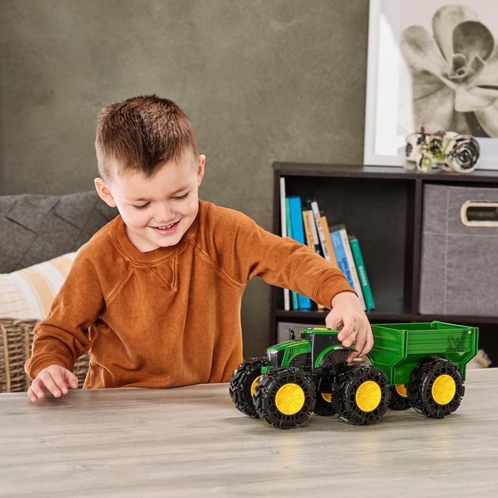 Actual product image John Deere Tractor with trailer