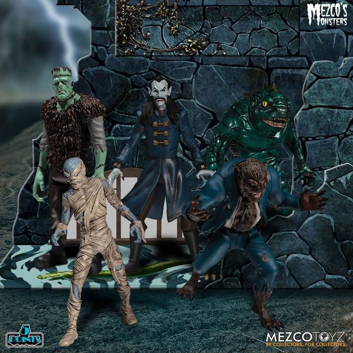 Produktbild Mezco Toys Mezco's Monsters figurines 5 Points Tower of Fear Deluxe Box Set 9 cm