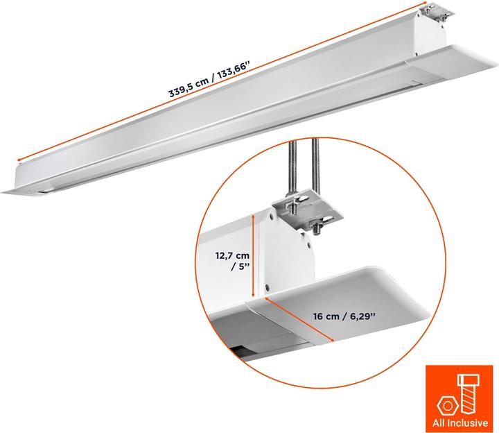 Image du produit Celexon Écran de projection encastrable Motor Professional + 300x225cm 4:3 (148.03", 4:3)
