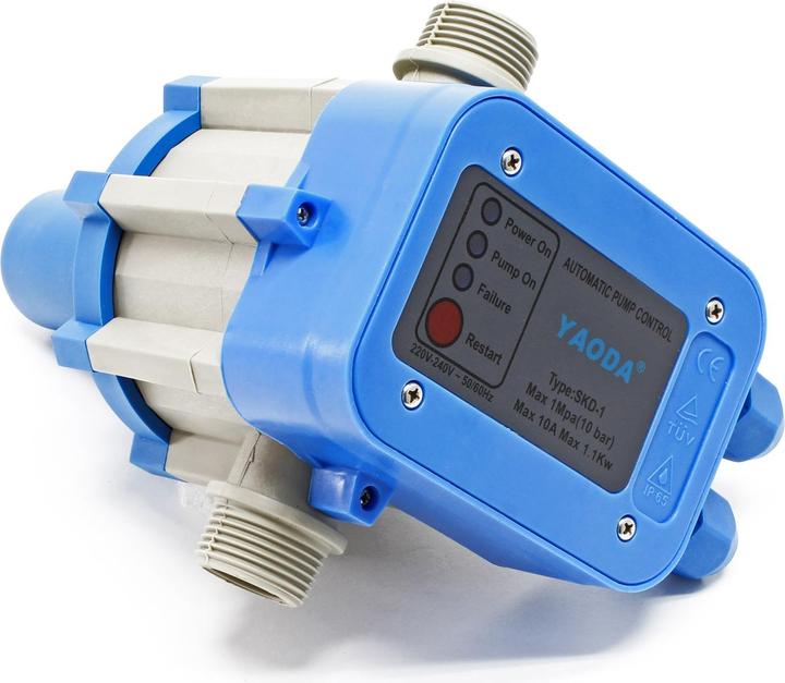 Image du produit Wiltec Pressostat SKD-1 230V 1-phase pour pompe domestique pompe puits (Pompe à eau domestique)