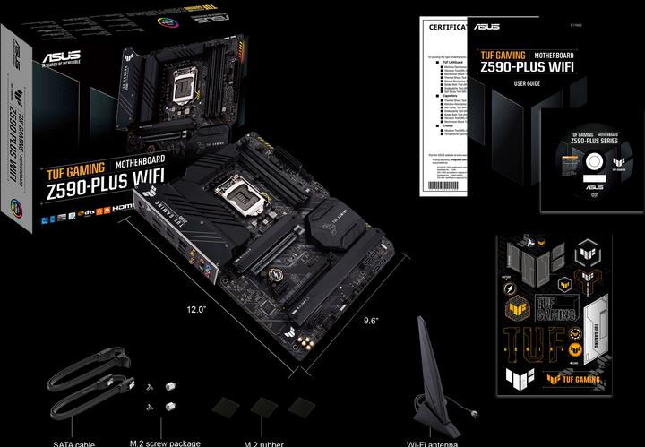 Image du produit ASUS TUF GAMING Z590-PLUS WIFI (LGA 1200, Intel Z590, ATX)