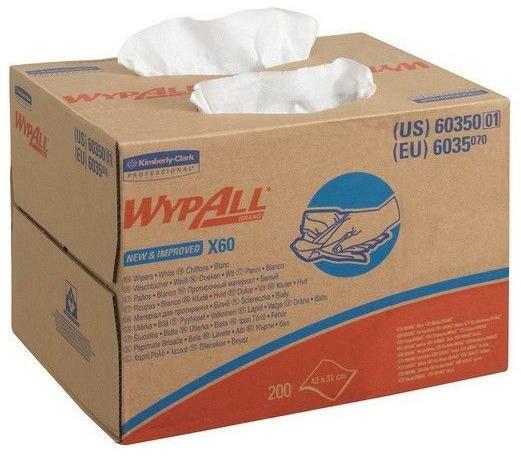 Immagine prodotto Kimberly-Clark Salviette Wypall X60 6035 42,6cmx 31,7cm, confezione da 200 pezzi.