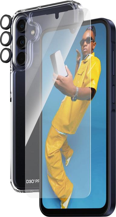 Produktbild PanzerGlass Bundle Ultra Wide FIt Glass + Case + Lens (1 Stück, Samsung Galaxy A14, Samsung Galaxy A14 5G)