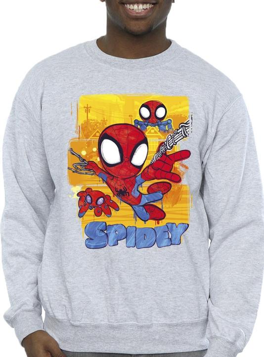 Immagine prodotto Spidey And His Amazing Friends Flying Felpa Uomo (4XL)