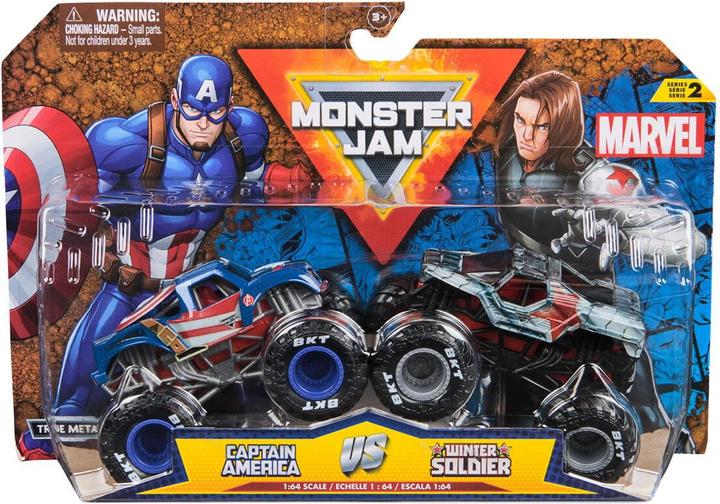 Monster Jam 1:64 Marvel 2 Pack - Spider-man vs. Black Panther