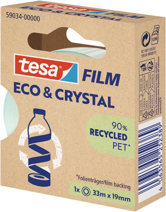 Actual product image tesa tesafilm® ECO & CRYSTAL adhesive tape 33m:19mm (19 mm)