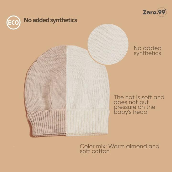 Actual product image Zero.99 Set of 2 Hats for Newborns