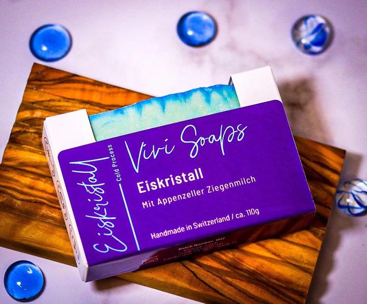 Vivi Soaps Eiskristall Ziegenmilchseife (Hartseife)