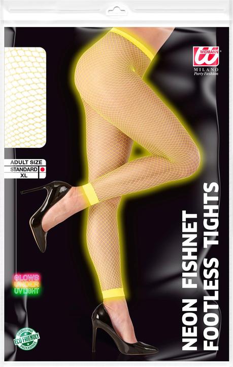 Immagine prodotto Widmann Anni '80 - Leggings a rete giallo neon
