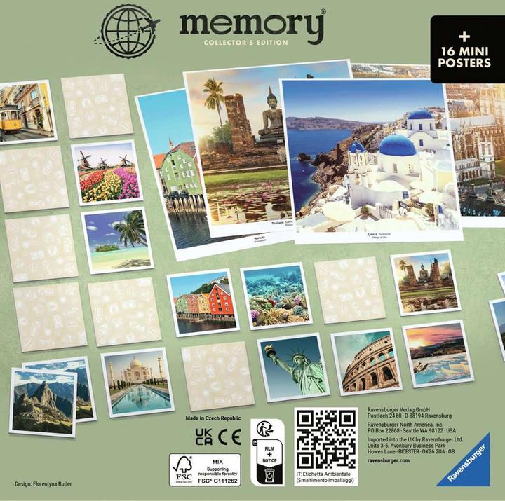 Actual product image Ravensburger Collectors' memory Travel (German, English)