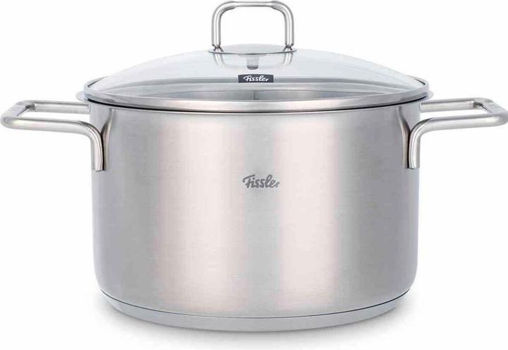 Fissler Hamburg Kochtopf 24cmmit Glasdeckel (24 cm, Kochtopf, Edelstahl)