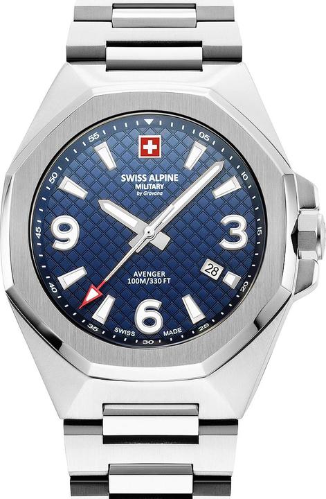 Actual product image Swiss Alpine Military 7005.1135 Avenger Men's Watch 42mm 10ATM (Analogue wristwatch, 42 mm)