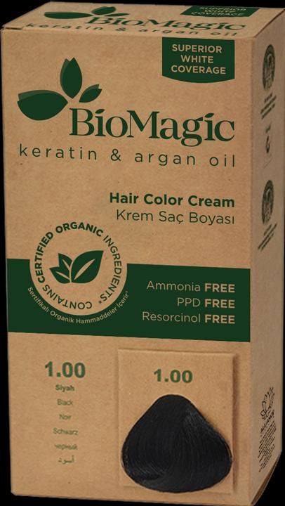 Image du produit Biomagic Coloration des cheveux noirs (1,00) 250 g - Biomagique