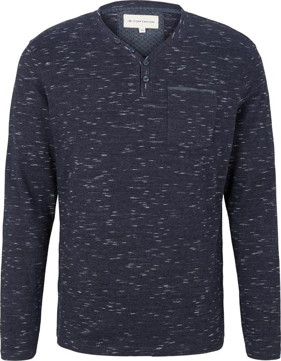 Produktbild Tom Tailor Longsleeve Langarmshirt mit Henleyausschnitt (XXL)