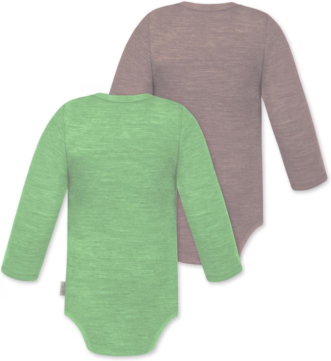 Actual product image Normani 2-pack baby merino long-sleeved body "Tuai" - 9401 (74)