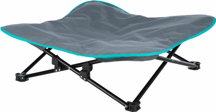 Actual product image Trixie Camping Bed, up to 15 kg, 69 x 20 cm, Dark Grey/Petrol (Dog)