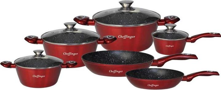 Immagine prodotto JTI Set da cucina da 10 pezzi - rosso (28 cm)