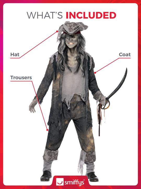 Actual product image Smiffys Ghost Ship Ghoul (M)