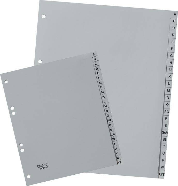 Produktbild Kolma Register A5 XL hoch superstrong A-Z 24-teilig grau