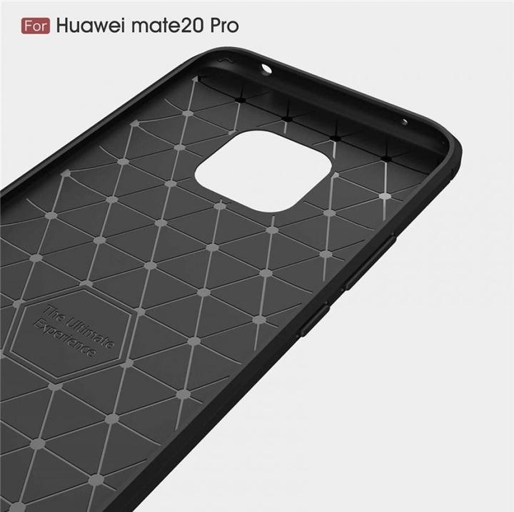 Produktbild Screenguard Huawei Mate 20 Pro Hülle Carbon Brushed Soft TPU (Huawei Mate 20 Pro)