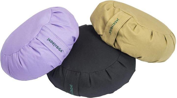 Immagine prodotto JadeYoga Cuscino da meditazione Zafu rotondo in cotone biologico (12.70 cm)