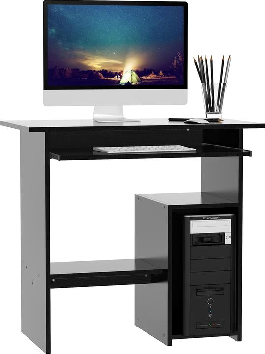 Immagine prodotto Homcom Tavolo da computer con piano tastiera allungabile (80 x 45 x 75 cm)
