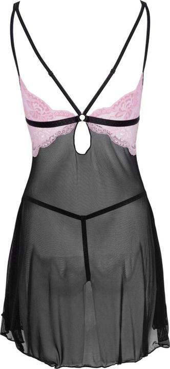 Produktbild Cottelli Collection Babydoll schwarz/rosa (L)