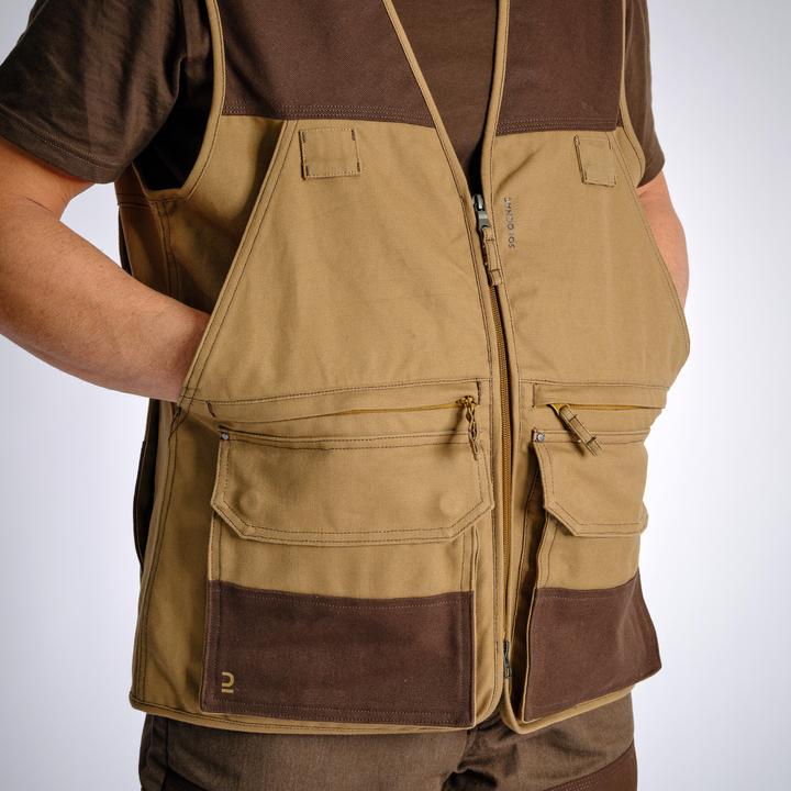 Produktbild Solognac Jagdweste 500 Renfort viele Taschen braun