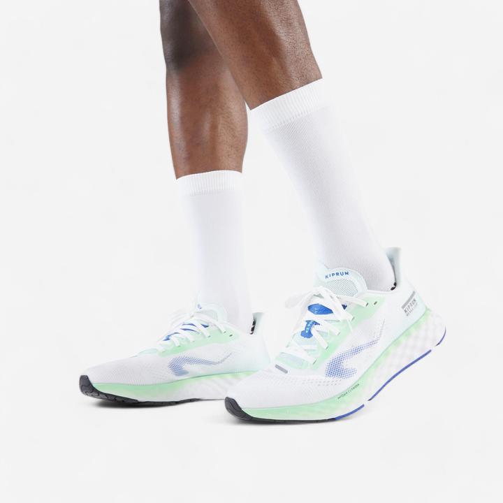 Produktbild Kiprun KS900 Light Men's running shoes - White/Green (44)